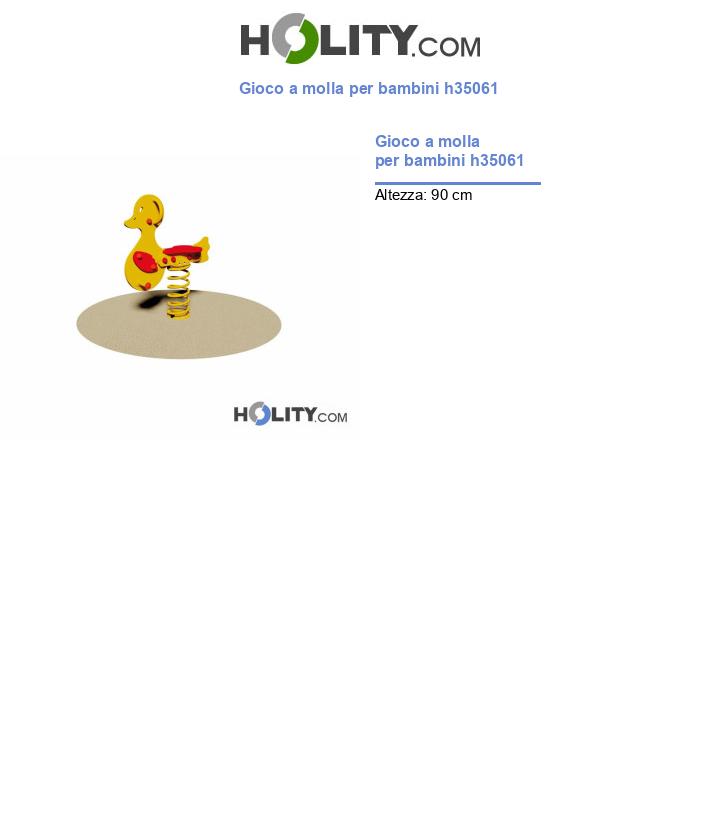 Gioco a molla per bambini h35061