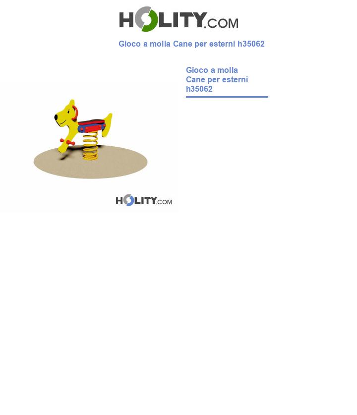 Gioco a molla Cane per esterni h35062