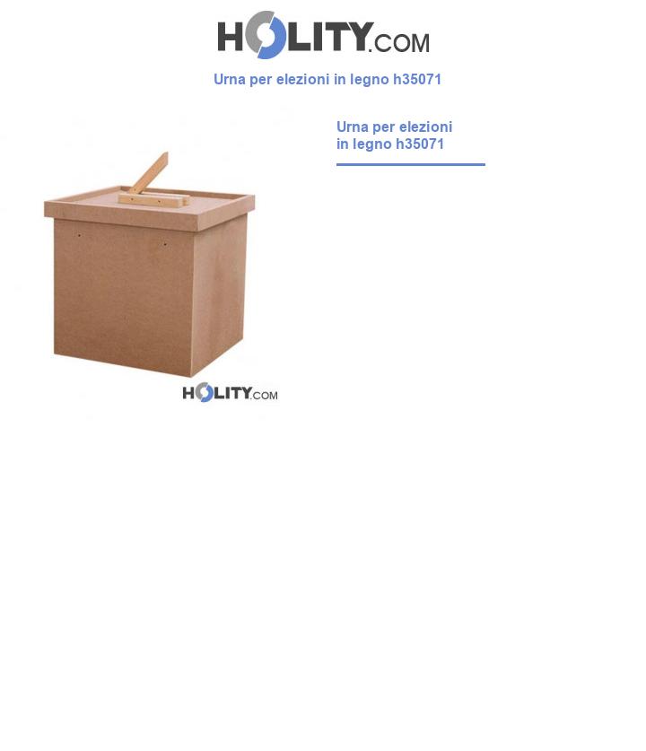 Urna per elezioni in legno h35071