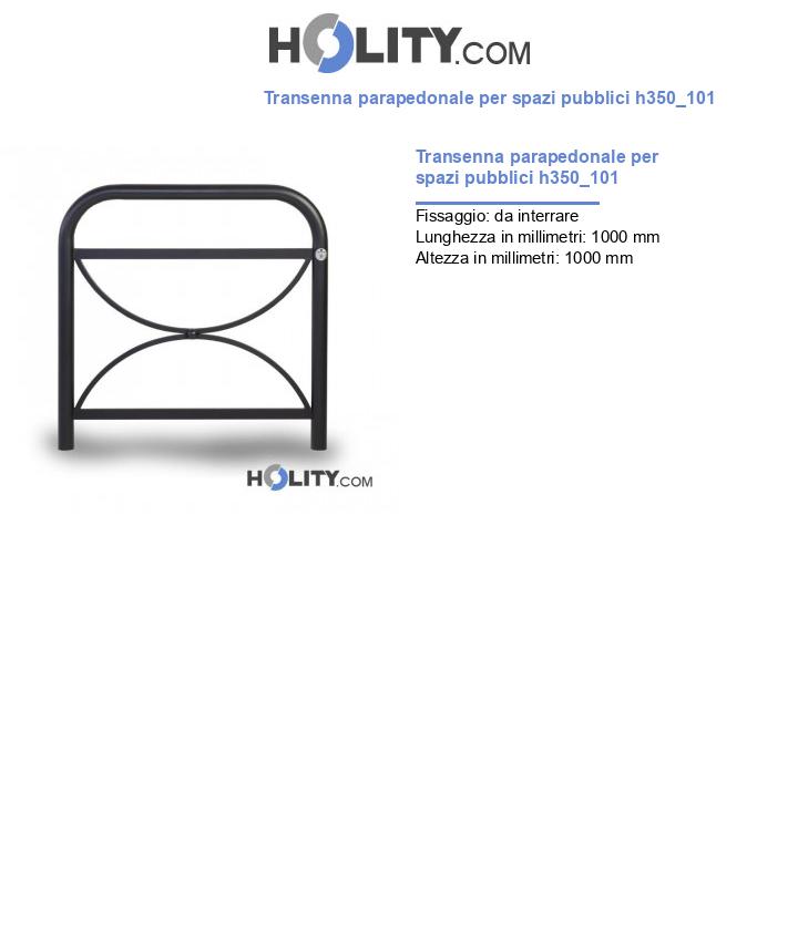 Transenna parapedonale per spazi pubblici h350_101