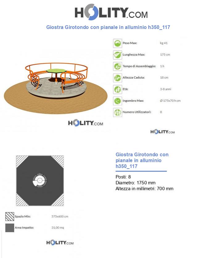 Giostra Girotondo con pianale in alluminio h350_117