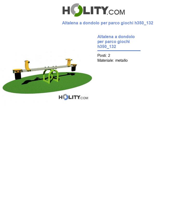 Altalena a dondolo per parco giochi h350_132