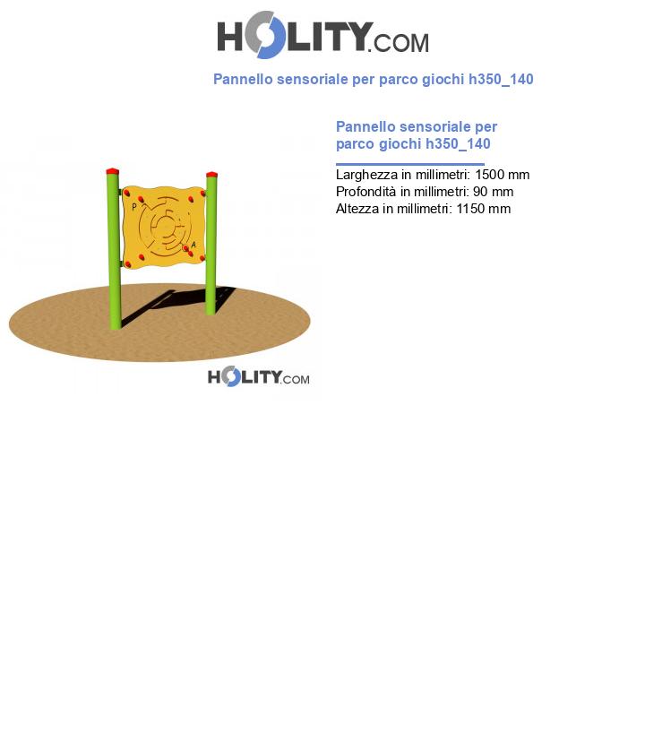Pannello sensoriale per parco giochi h350_140