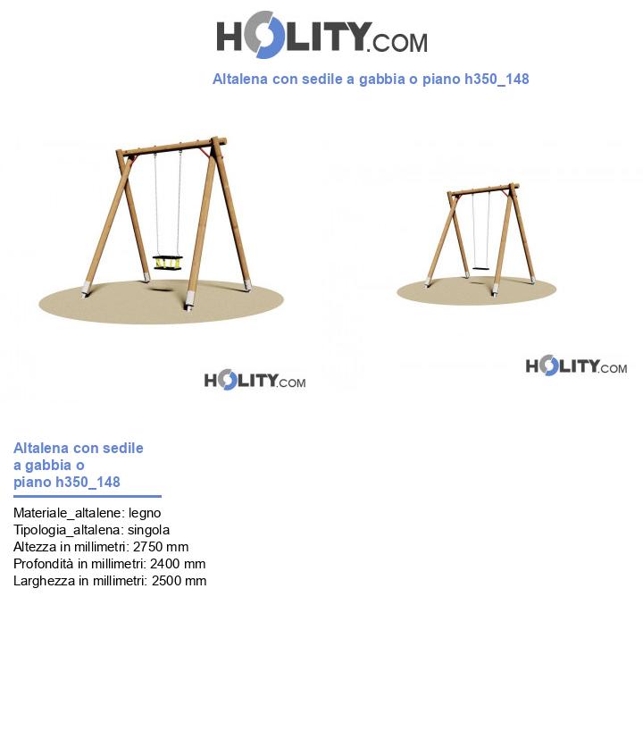 Altalena con sedile a gabbia o piano h350_148