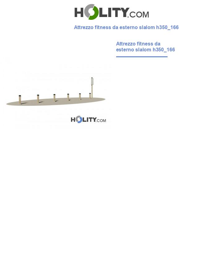 Attrezzo fitness da esterno slalom h350_166