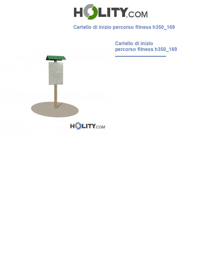 Cartello di inizio percorso fitness h350_169