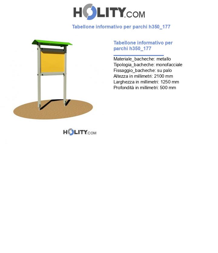 Tabellone informativo per parchi h350_177