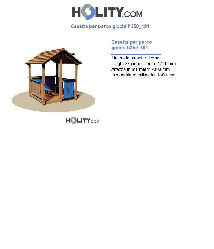 Casetta per parco giochi h350_191