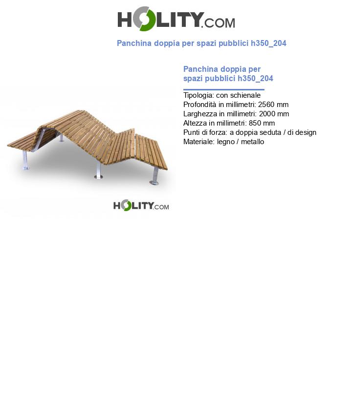 Panchina doppia per spazi pubblici h350_204