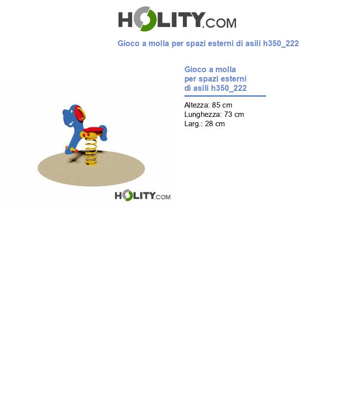 Gioco a molla per spazi esterni di asili h350_222