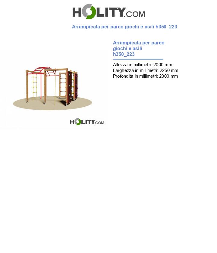 Arrampicata per parco giochi e asili h350_223