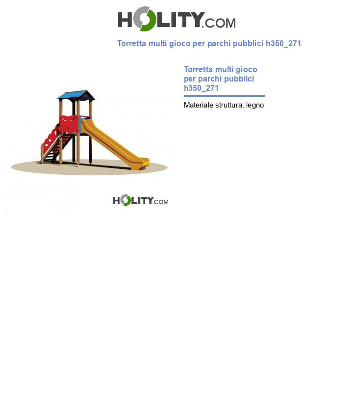 Torretta multi gioco per parchi pubblici h350_271