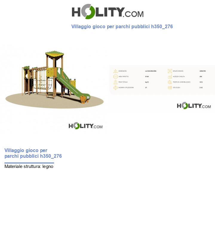 Villaggio gioco per parchi pubblici h350_276