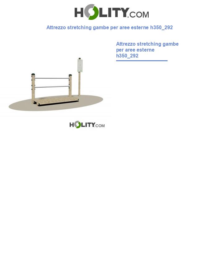 Attrezzo stretching gambe per aree esterne h350_292