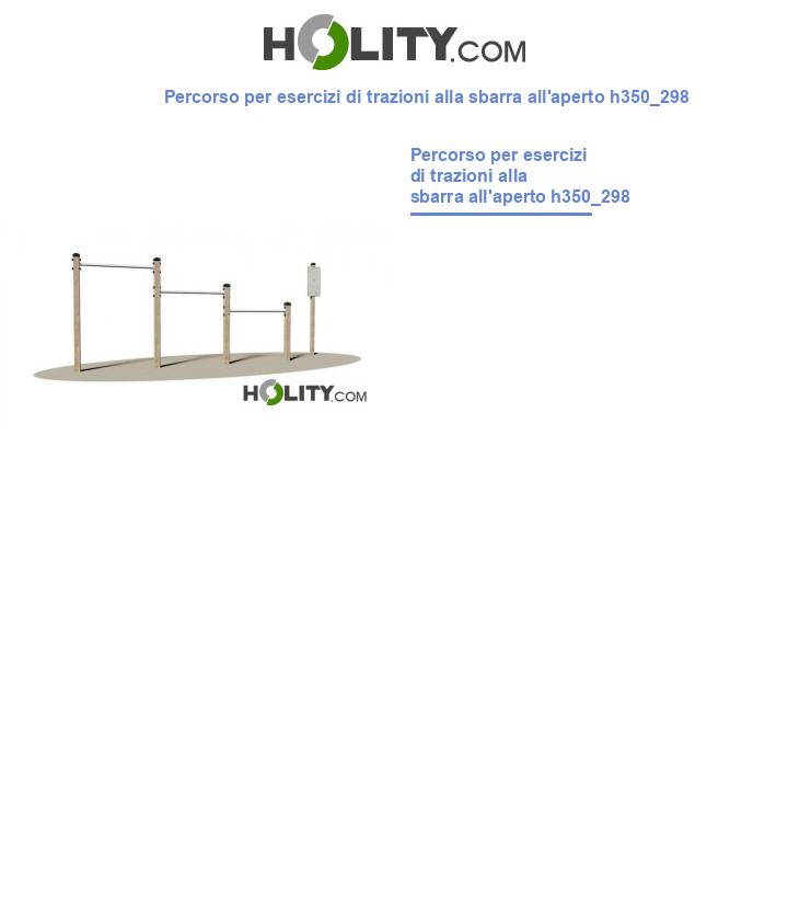 Percorso per esercizi di trazioni alla sbarra all'aperto h350_298