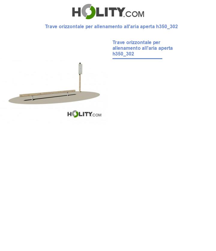 Trave orizzontale per allenamento all'aria aperta h350_302