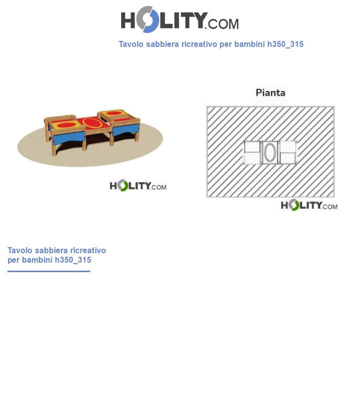 Tavolo sabbiera ricreativo per bambini h350_315