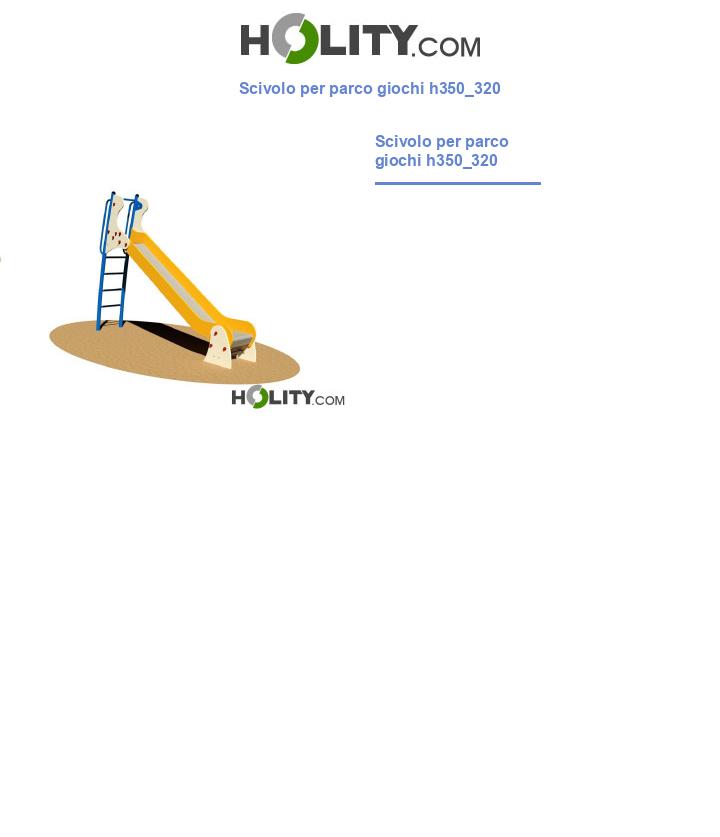 Scivolo per parco giochi h350_320
