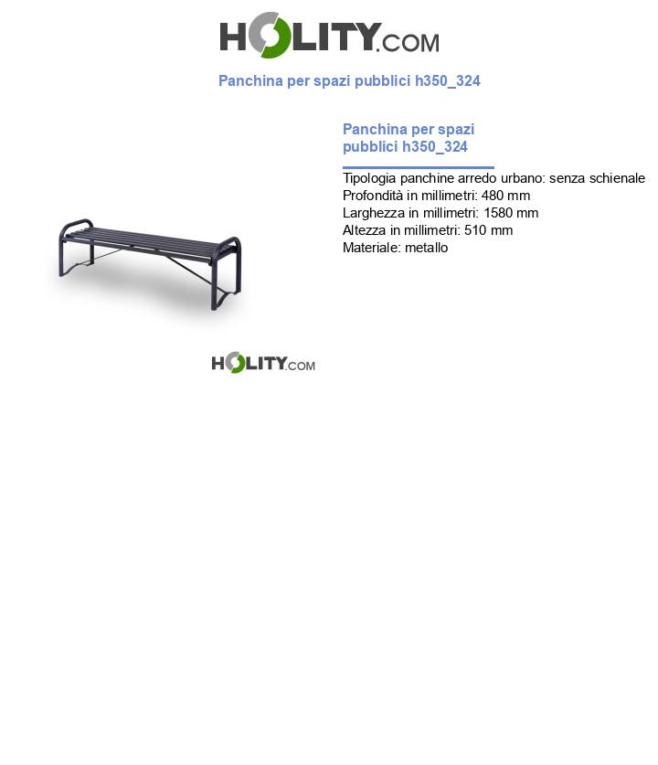 Panchina per spazi pubblici h350_324