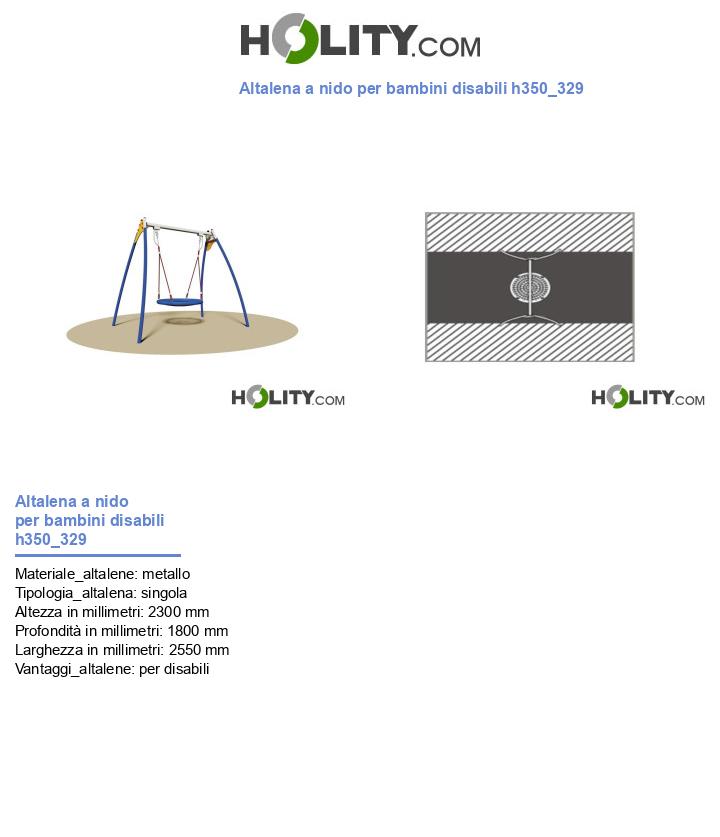 Altalena a nido per bambini disabili h350_329