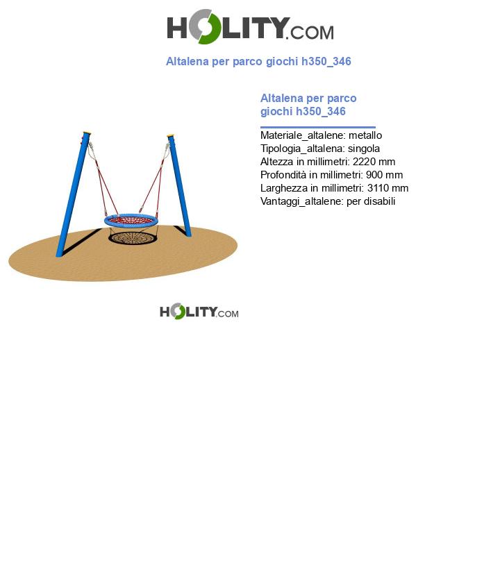 Altalena per parco giochi h350_346
