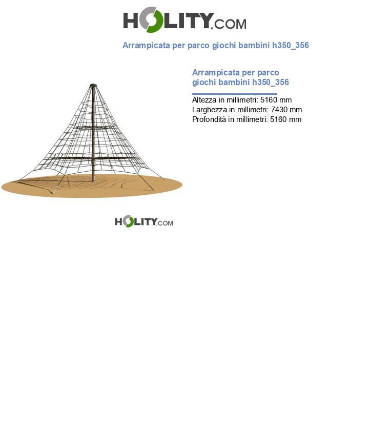 Arrampicata per parco giochi bambini h350_356