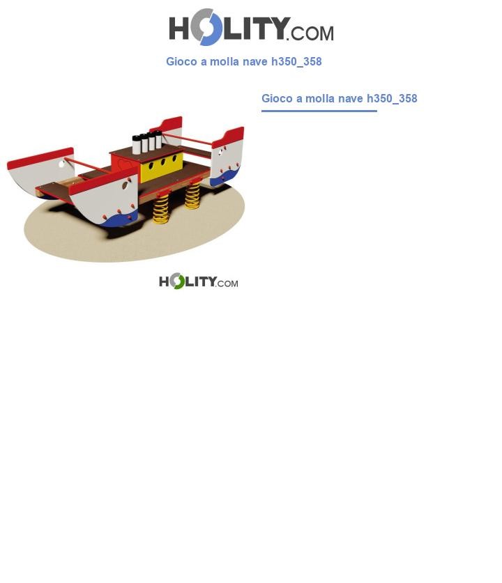 Gioco a molla nave h350_358