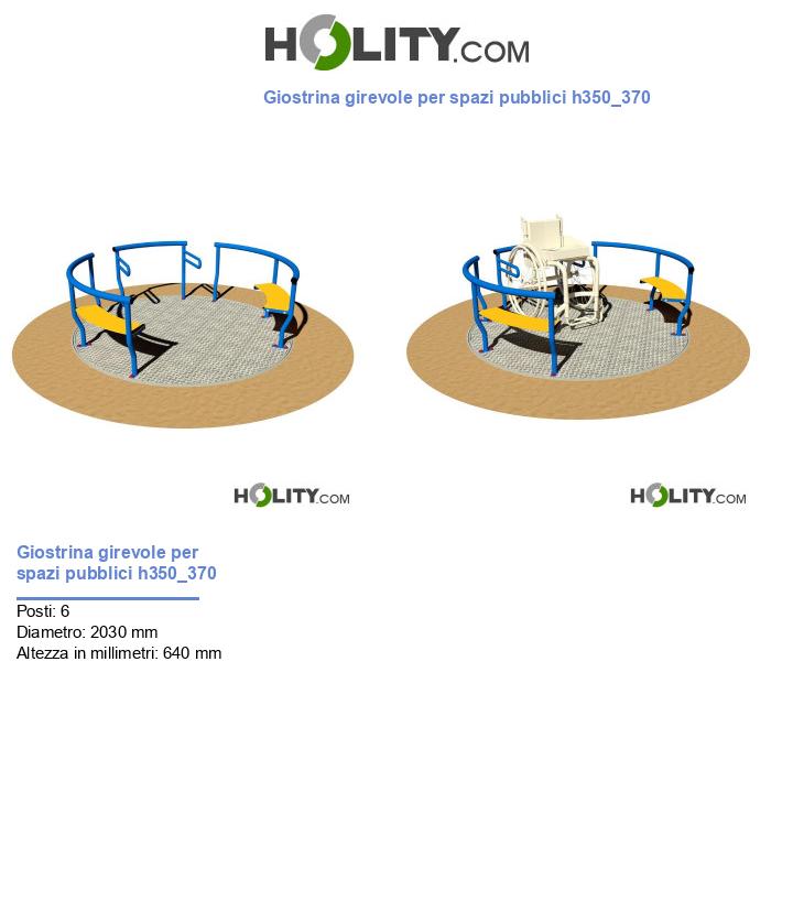 Giostrina girevole per spazi pubblici h350_370