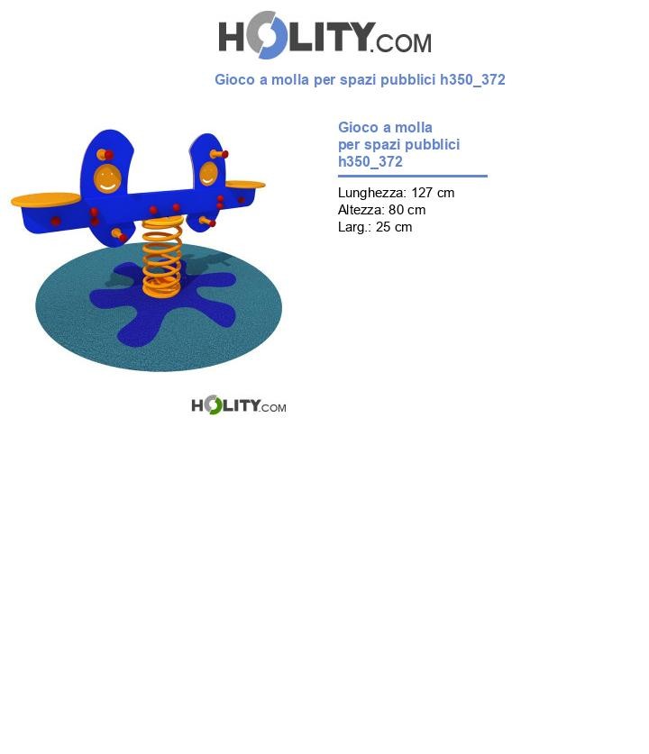 Gioco a molla per spazi pubblici h350_372