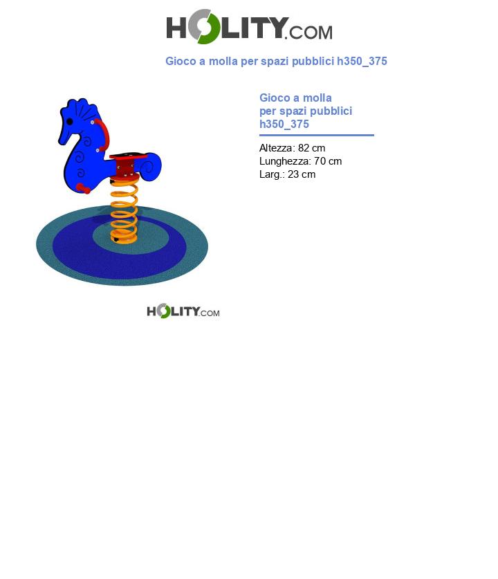 Gioco a molla per spazi pubblici h350_375