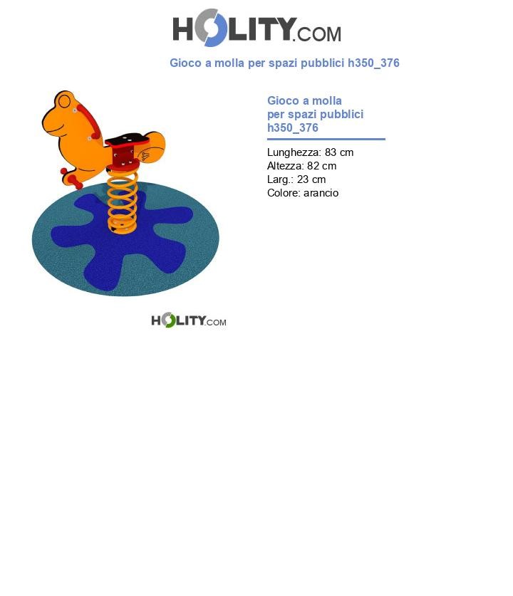 Gioco a molla per spazi pubblici h350_376