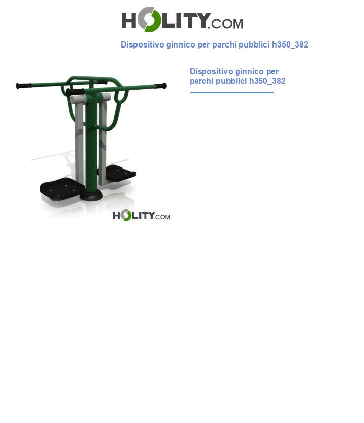 Dispositivo ginnico per parchi pubblici h350_382