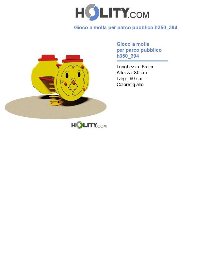 Gioco a molla per parco pubblico h350_394