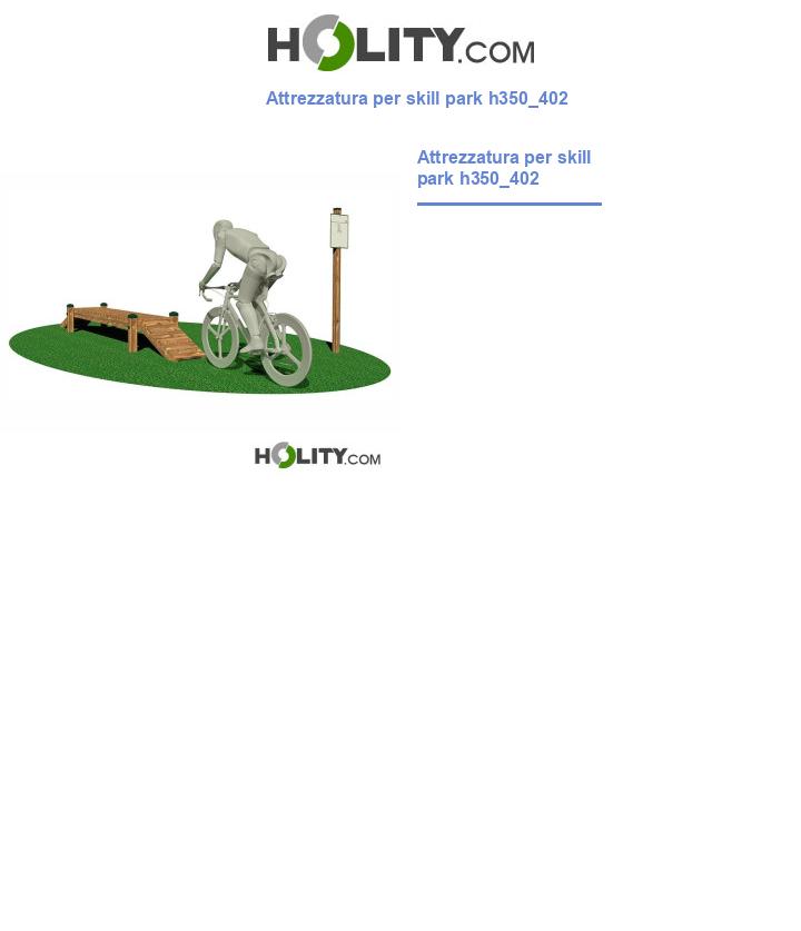 Attrezzatura per skill park h350_402