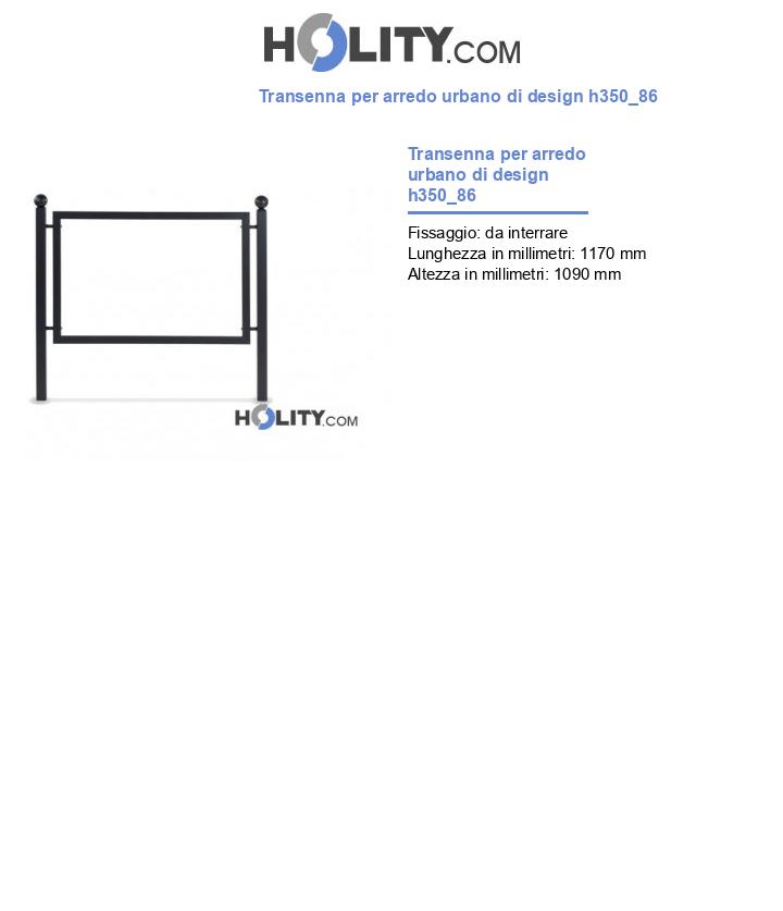 Transenna per arredo urbano di design h350_86