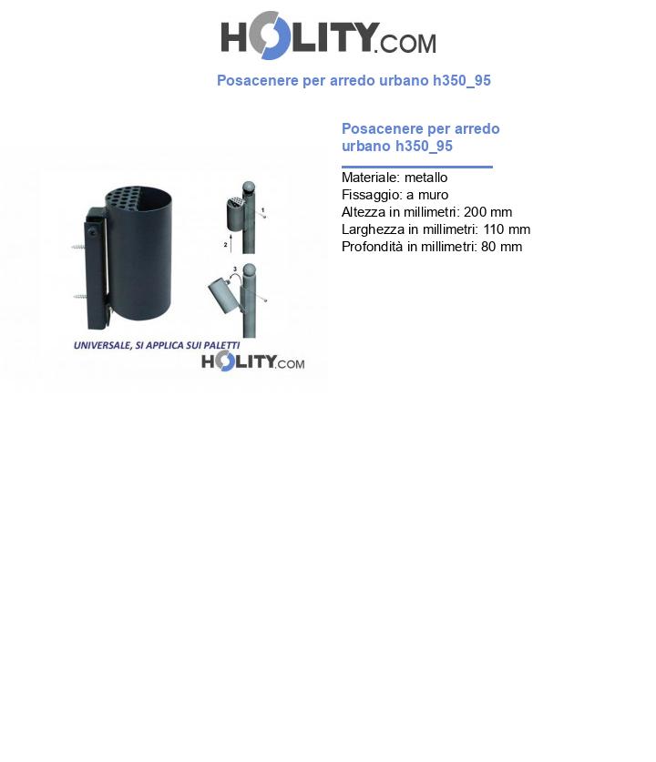 Posacenere per arredo urbano h350_95