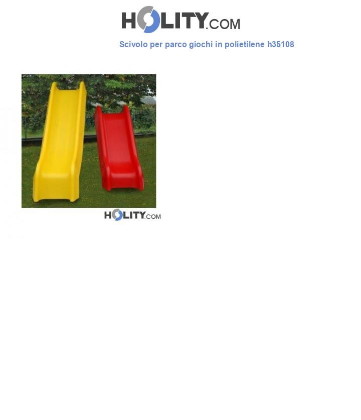Scivolo per parco giochi in polietilene h35108