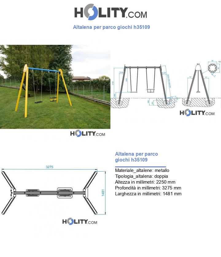 Altalena per parco giochi h35109