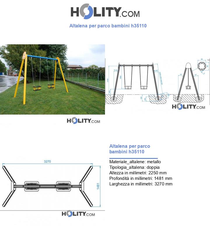 Altalena per parco bambini h35110