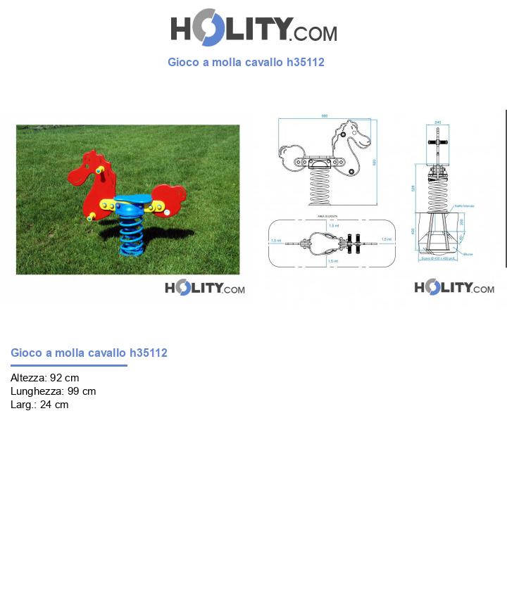 Gioco a molla cavallo h35112