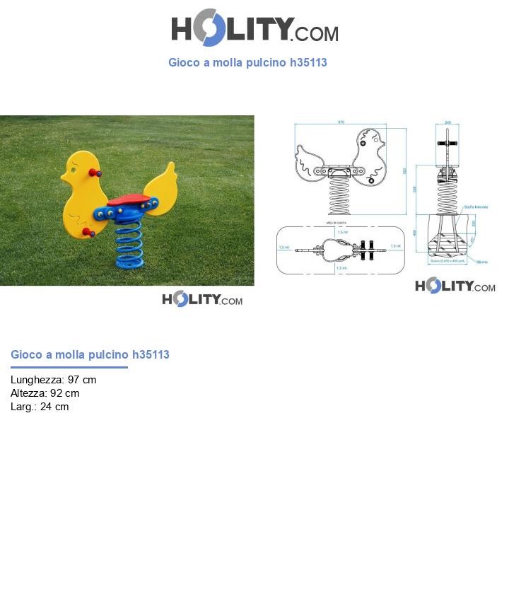 Gioco a molla pulcino h35113