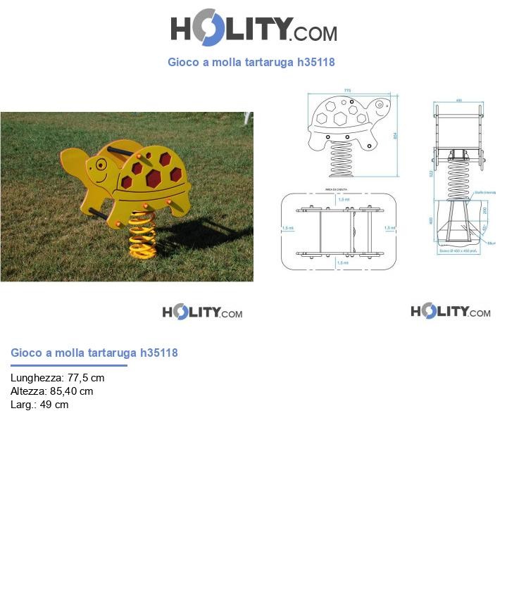 Gioco a molla tartaruga h35118