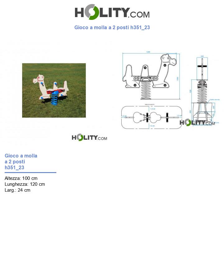 Gioco a molla a 2 posti h351_23