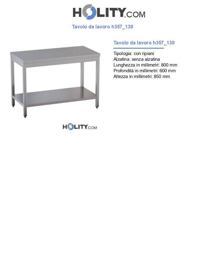 Tavolo da lavoro h357_130