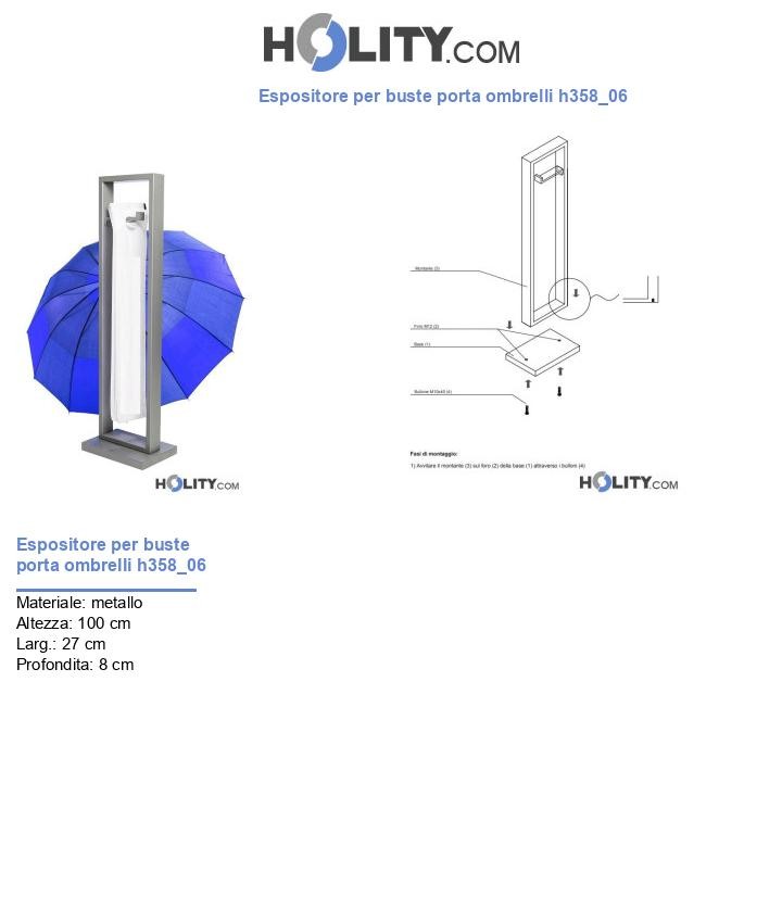Espositore per buste porta ombrelli h358_06