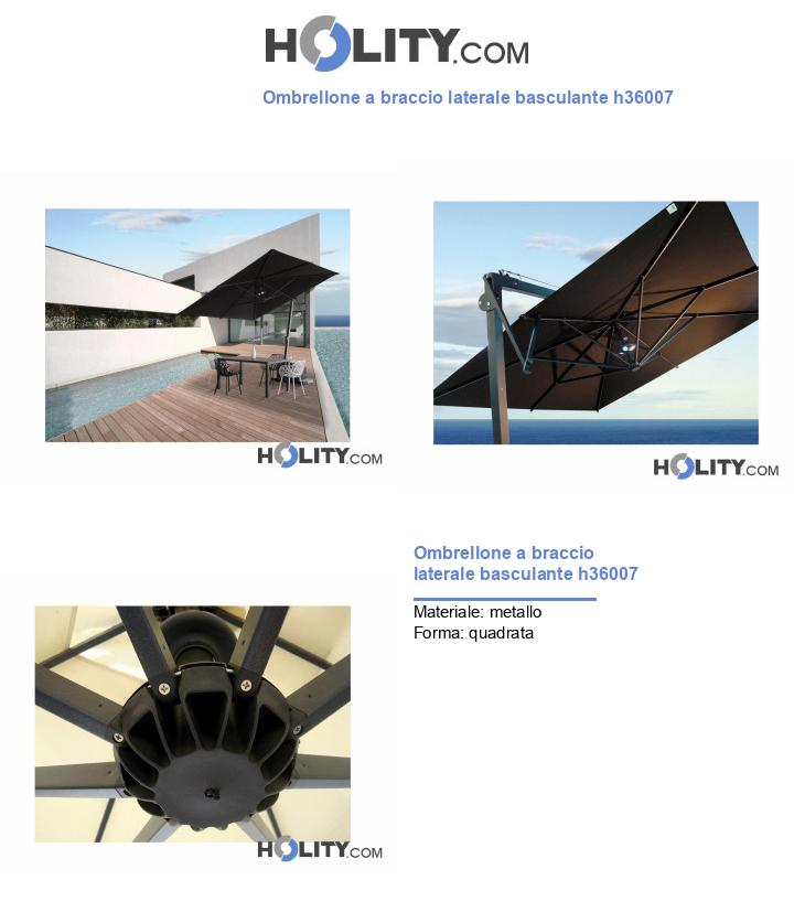 Ombrellone a braccio laterale basculante h36007