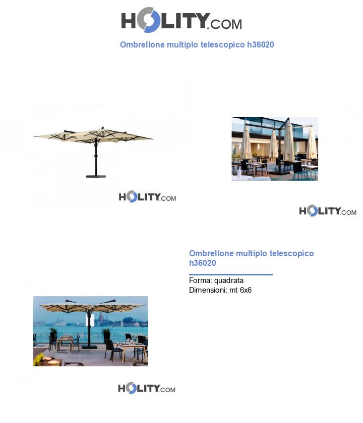 Ombrellone multiplo telescopico h36020