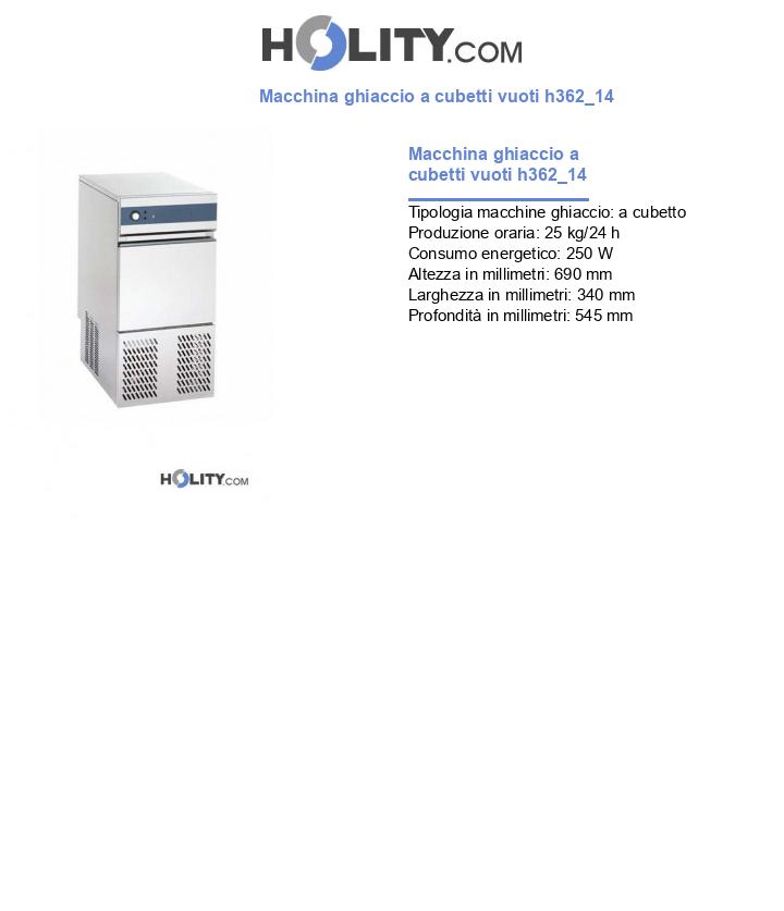 Macchina ghiaccio a cubetti vuoti h362_14