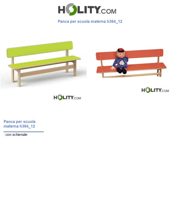 Panca per scuola materna h364_12