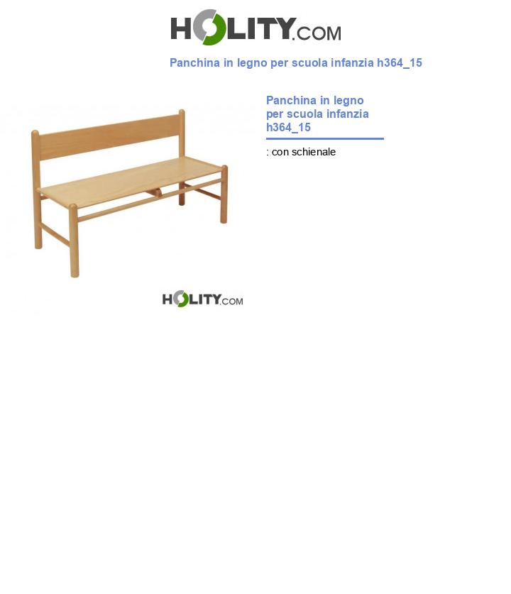 Panchina in legno per scuola infanzia h364_15